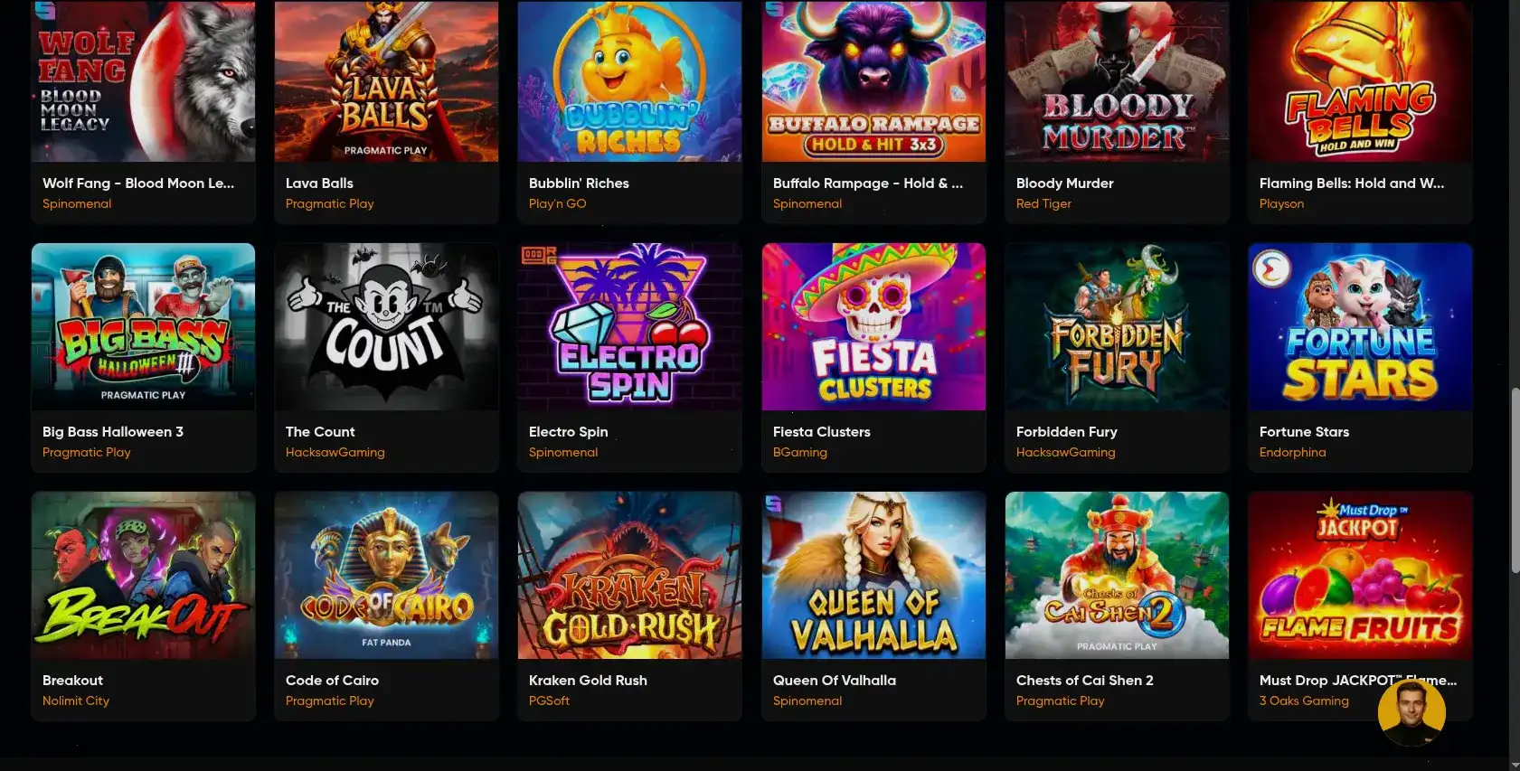 Экран верификации пользователя в онлайн казино